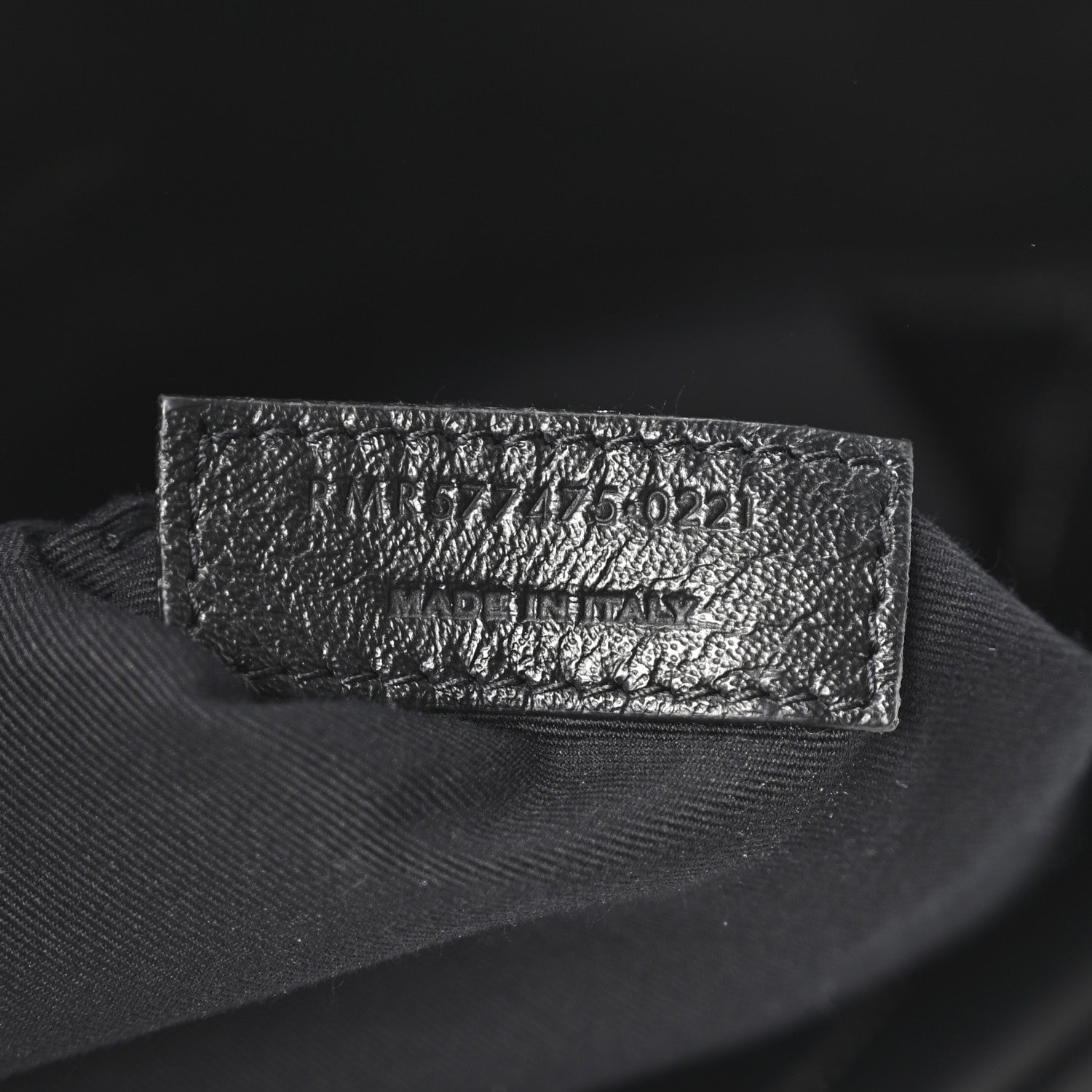 Lambskin Quilted Monogram Monochrome Medium Loulou Puffer Chain Satchel Black
