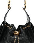 Caviar Quilted Small CHNL 25 Handbag Black