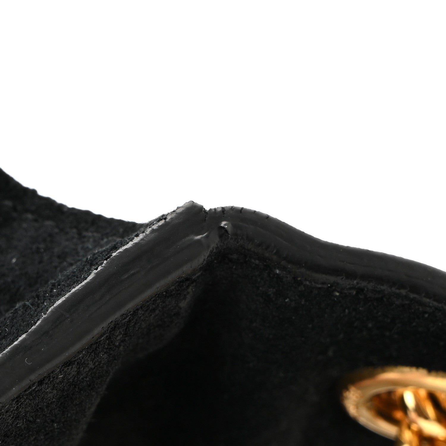 Suede Small Classic Monogram Kate Tassel Satchel Black