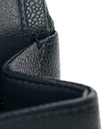 Metallic Caviar Quilted Jumbo Double Flap Dark Blue