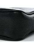 Pebbled Calfskin Small Soho Disco Bag Black