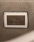 Vitello Seta Plexiglass Granite Large Peekaboo Iconic Satchel Polvere