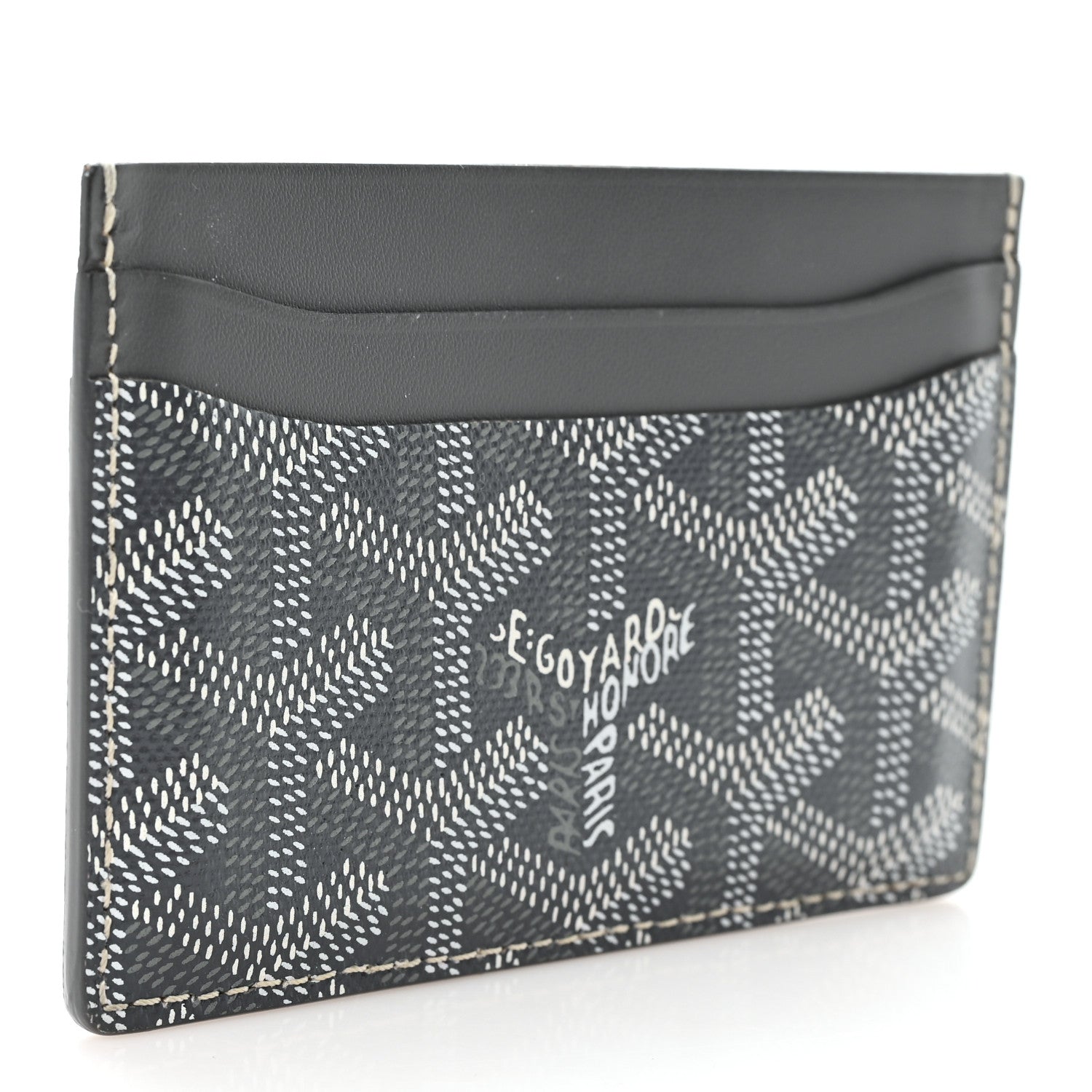 Goyardine Saint Sulpice Card Holder Grey
