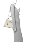 Togo Matte Alligator Kelly Retourne Touch 28 Beton