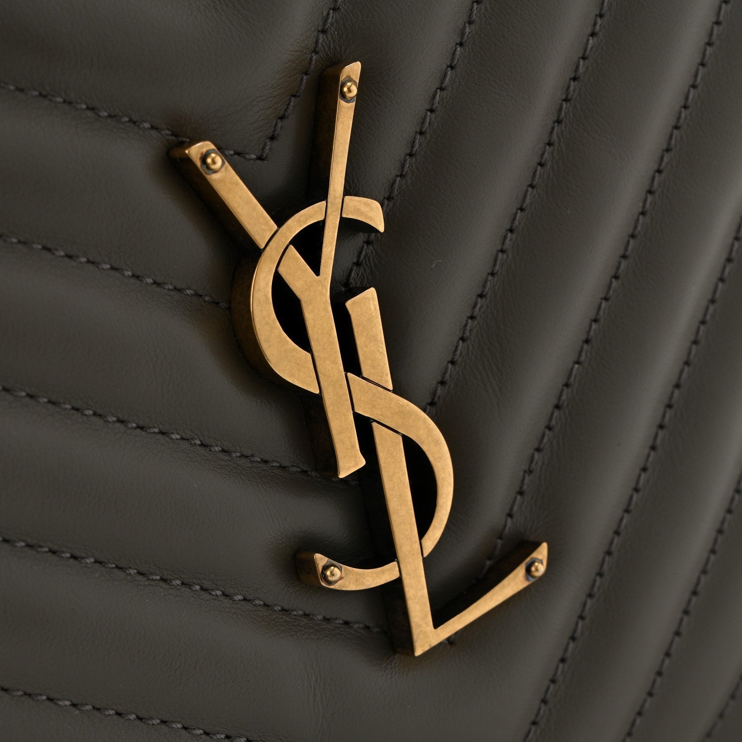 Calfskin Matelasse Monogram Lou Camera Bag Dusty Grey