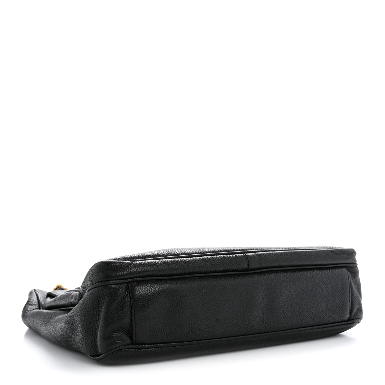 Caviar CC Flap Shoulder Bag Black