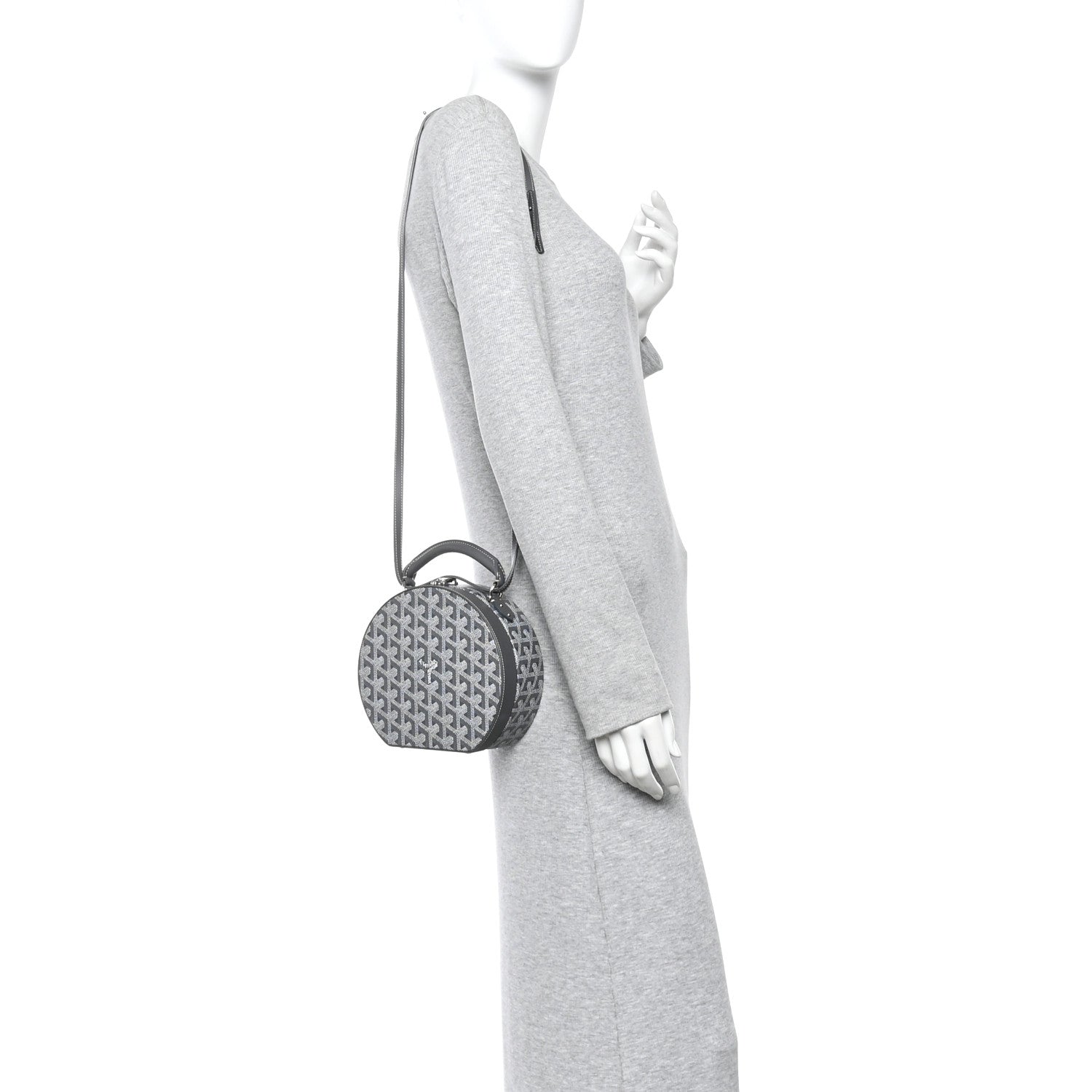 Goyardine Alto Hatbox Grey
