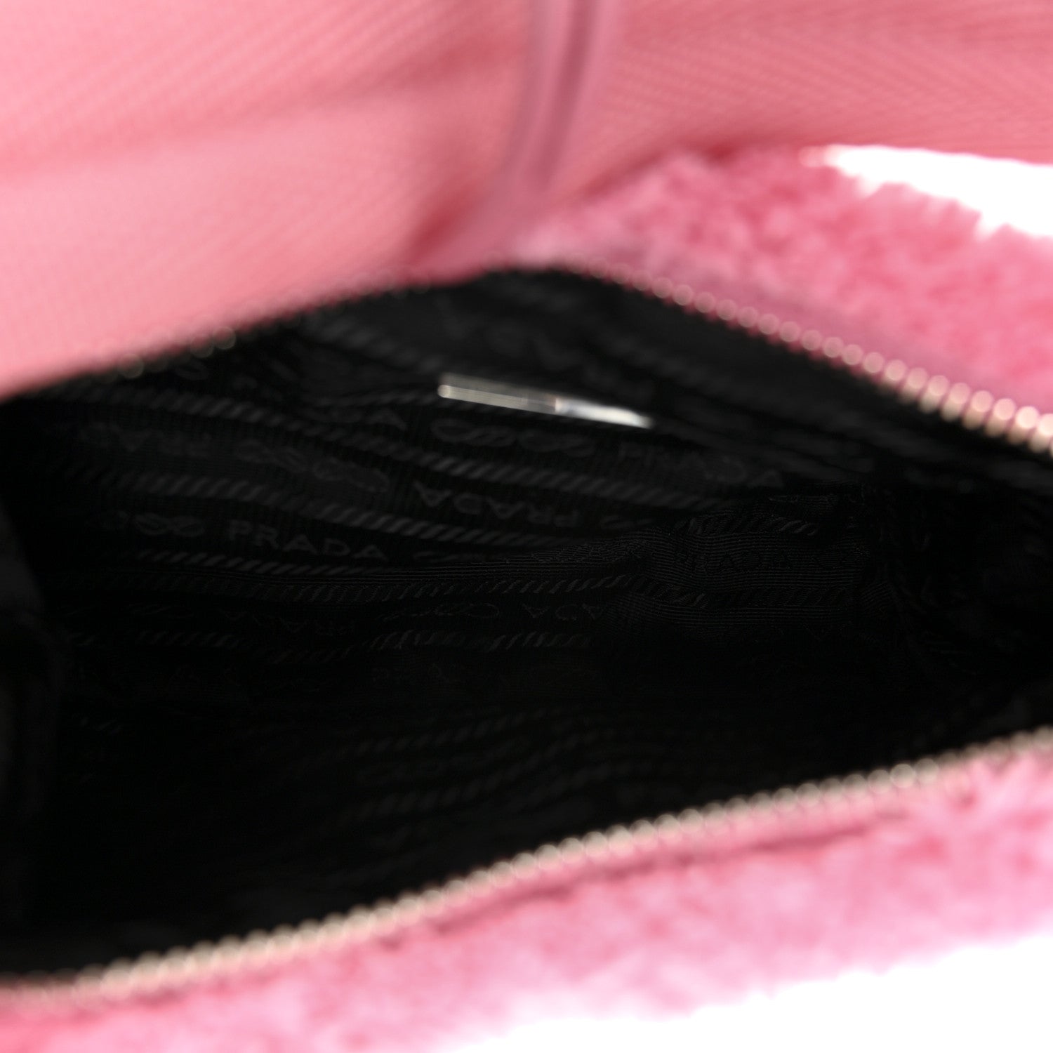 Terry Cloth Mini Re-Edition 2000 Bag Petalo Black