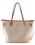 Damier Azur Neo Neverfull MM Rose Ballerine