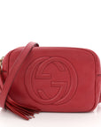 Pebbled Calfskin Small Soho Disco Bag Vibrant Red