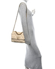 Lambskin Quilted Medium CHNL 19 Flap Beige