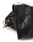Agneau Giant 21 Rose Gold  Hardware Part Time Black