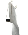 Dollar Calfskin GG Supreme Monogram Petite GG Marmont Wallet Chain Bag Black Beige Ebony