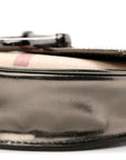 Patent Nova Check Mini Crossbody Bag Pewter
