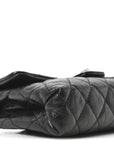 Glazed Calfskin Quilted 2.55 Reissue Flap Belt Bag Clutch 85 34 Black