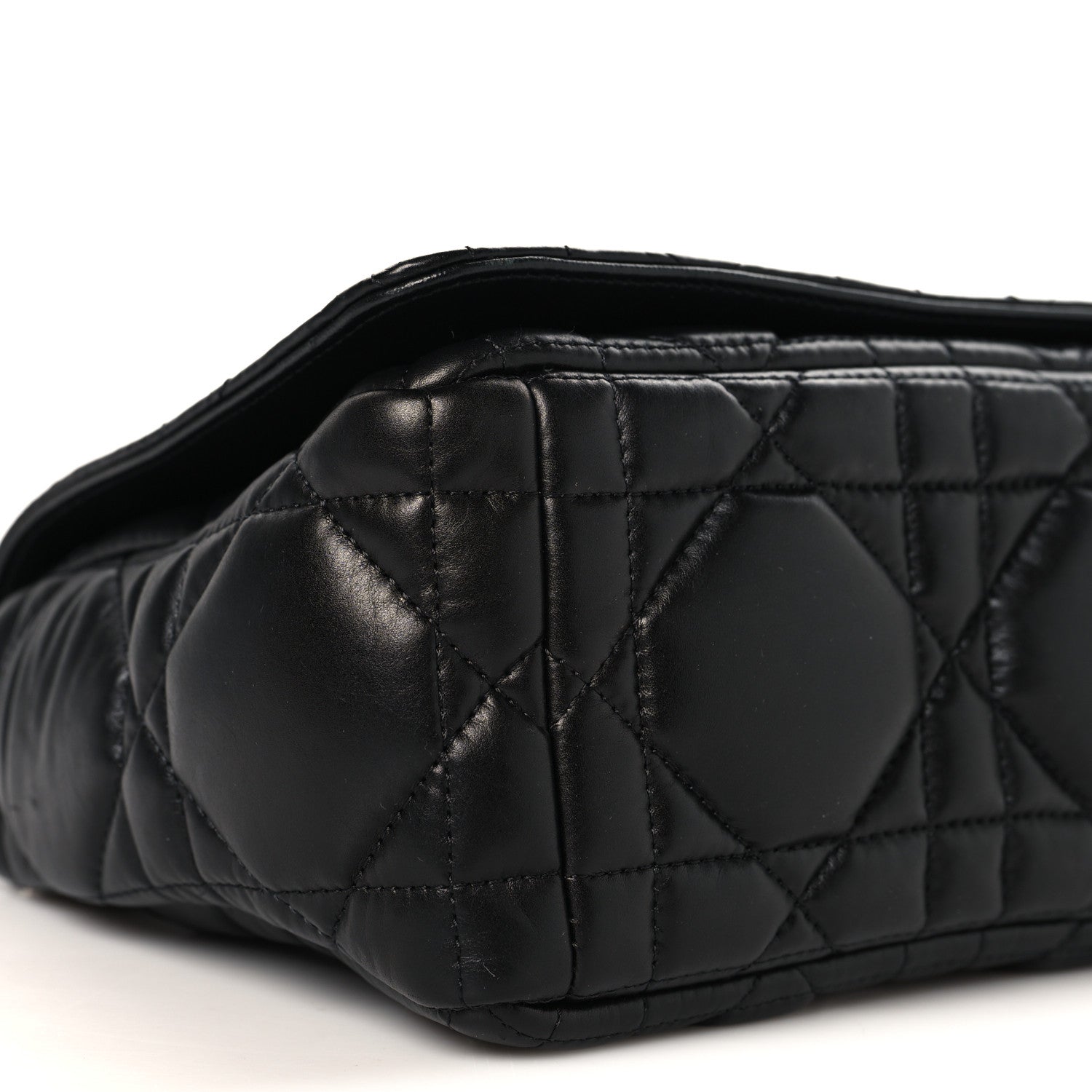 Calfskin Macrocannage Large Caro Bag Black