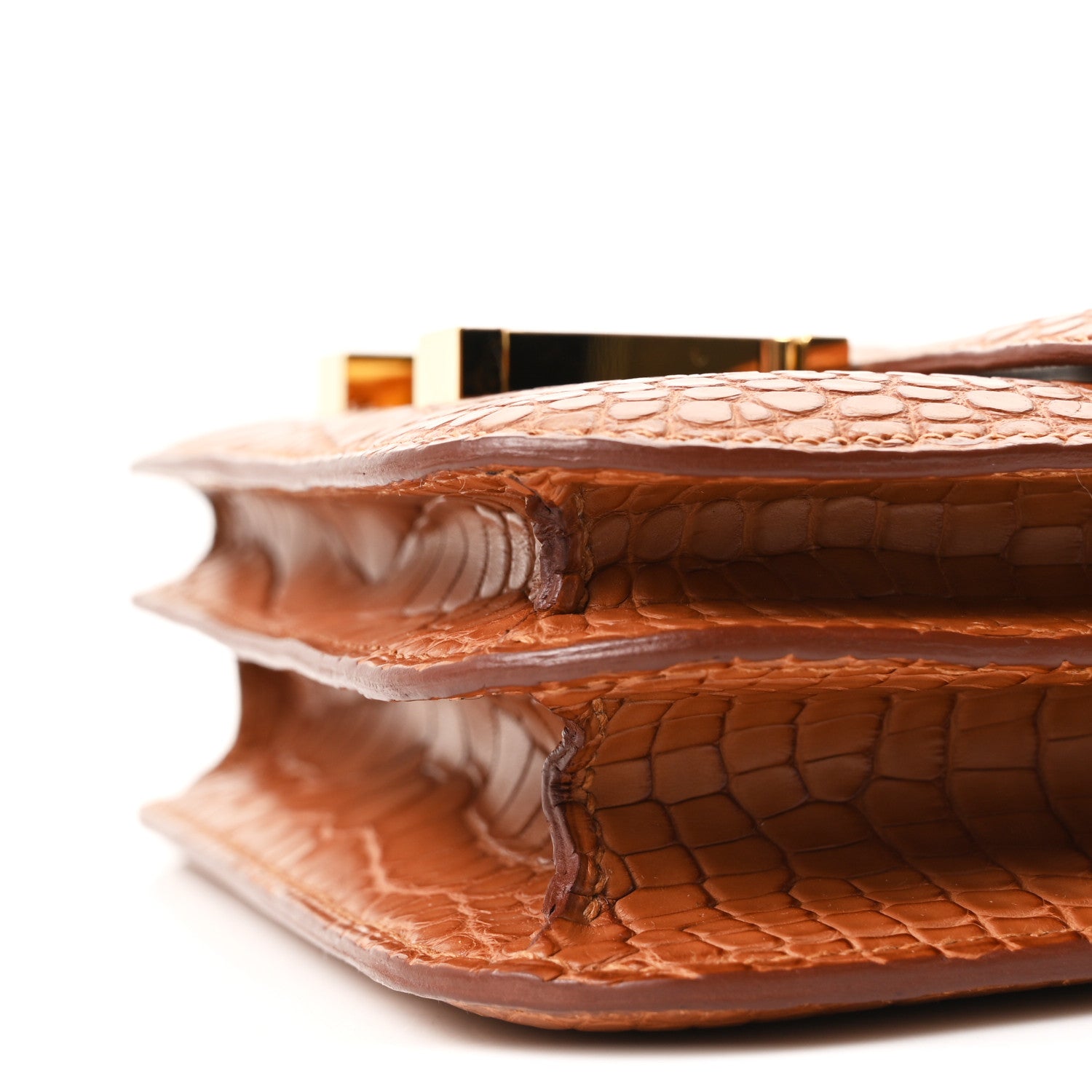 Matte Alligator Constance 18 Gold