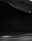 Drummed Calfskin Nano Luggage Black