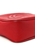 Pebbled Calfskin Small Soho Disco Bag Tabasco Red