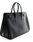 Calfskin Large Sac de Jour Carryall Navy Blue