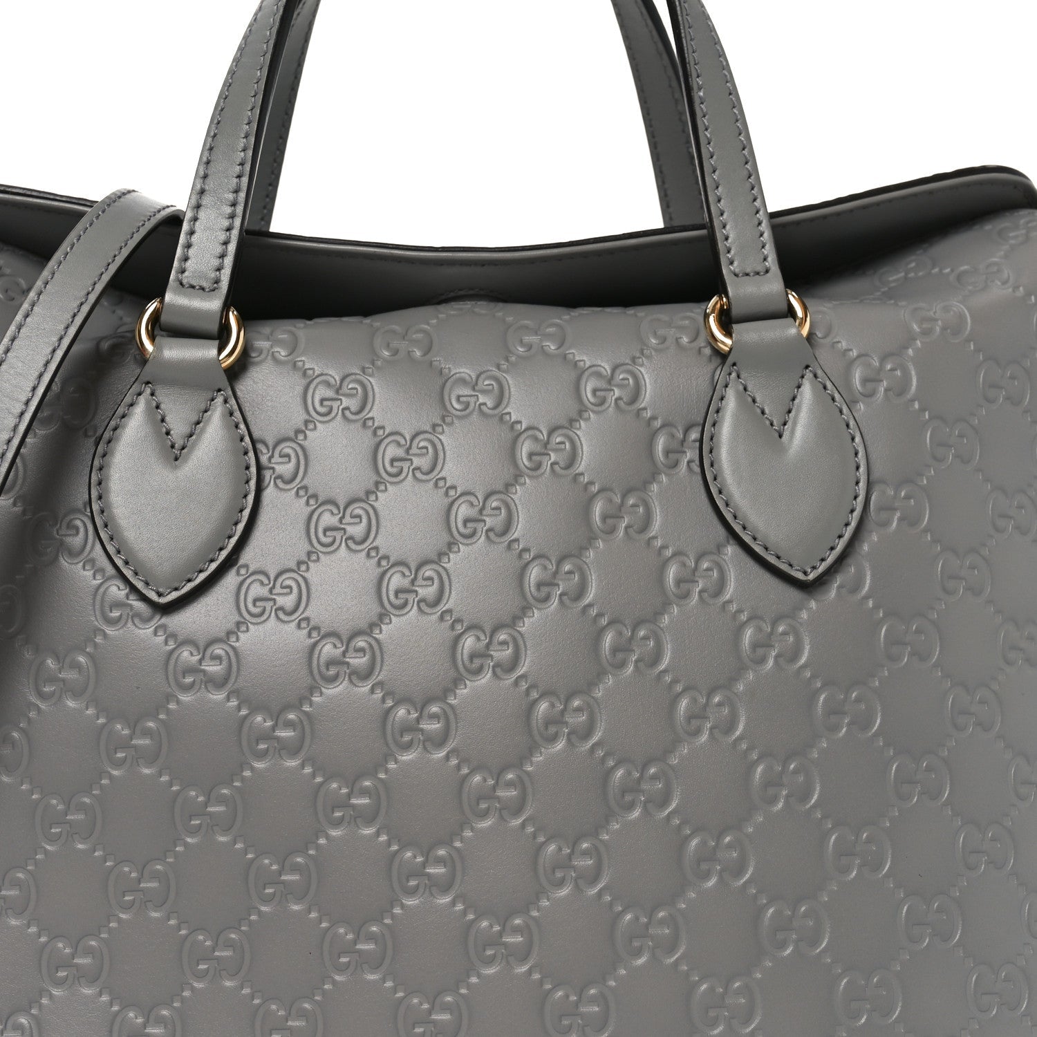 GCCIssima Linea A Foldover Tote Storm Grey
