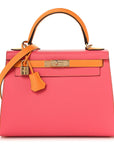 Epsom Horseshoe Kelly Sellier 28  Rose Azalee Jaune D'or