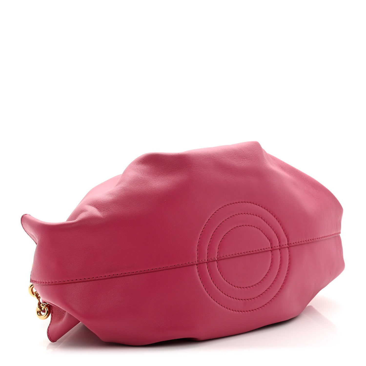 Shiny Nappa Calfskin Small Paseo Bag Magenta