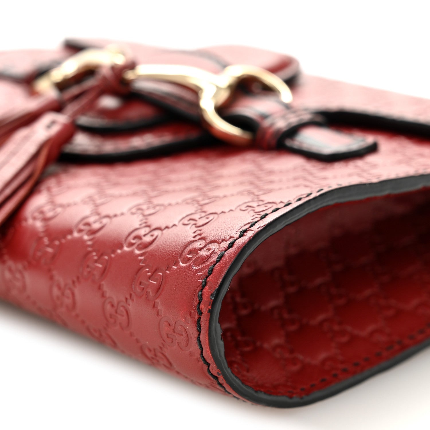 Soft MicroGCCIssima Mini Emily Chain Shoulder Bag Rosso
