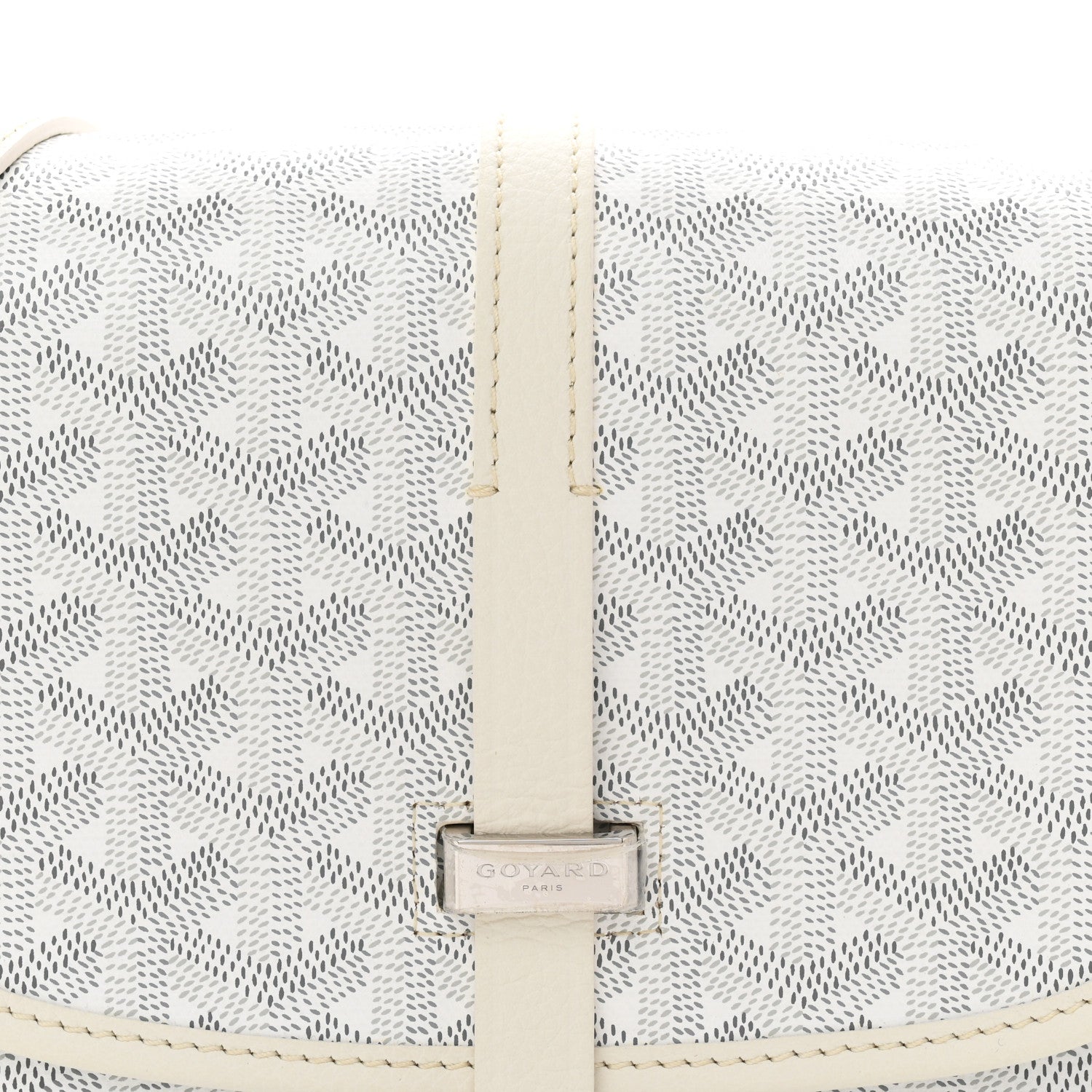 Goyardine Belvedere II PM Messenger Bag White