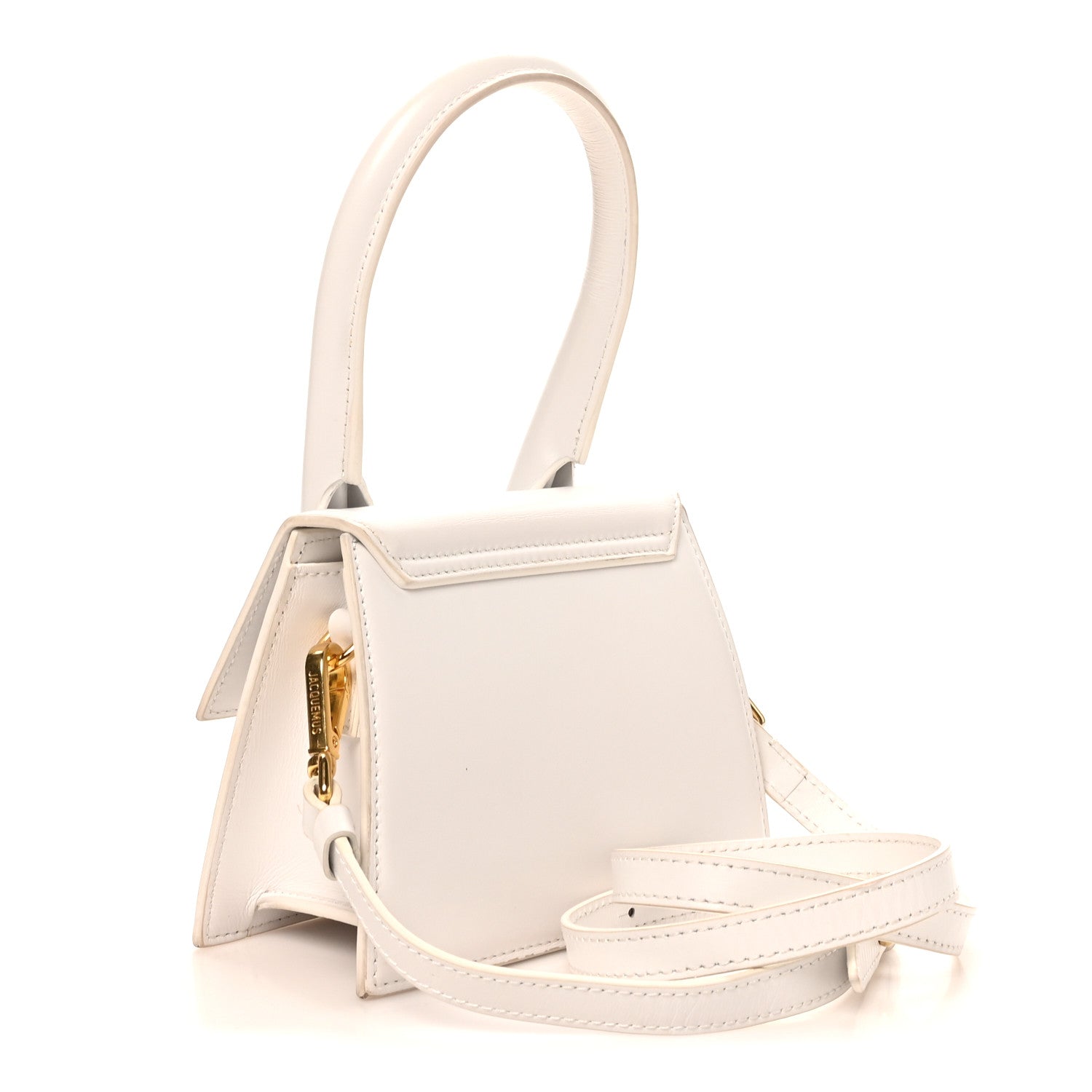 Smooth Calfskin Le Chiquito Moyen White