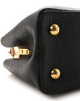 Taurillon Capucines MM Black Beige Red