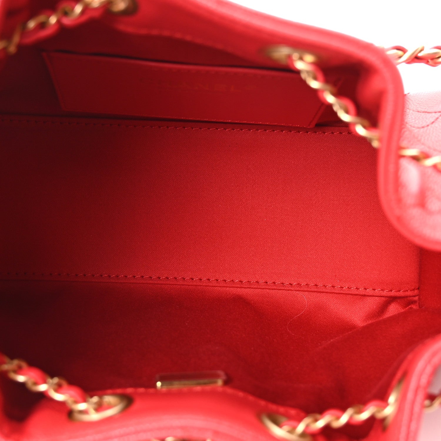 Caviar Quilted Mini CHNL 25 Handbag Red