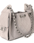 Caviar Quilted Mini CHNL 25 Handbag Dark Grey