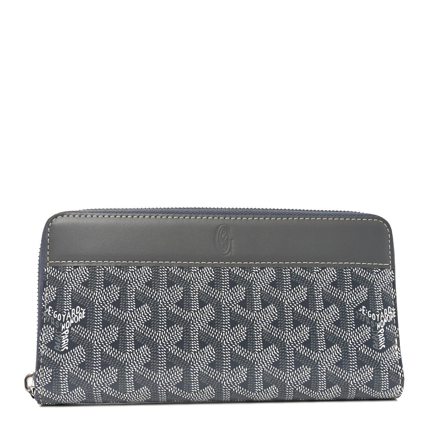Goyardine Matignon Zip Around GM Wallet Grey