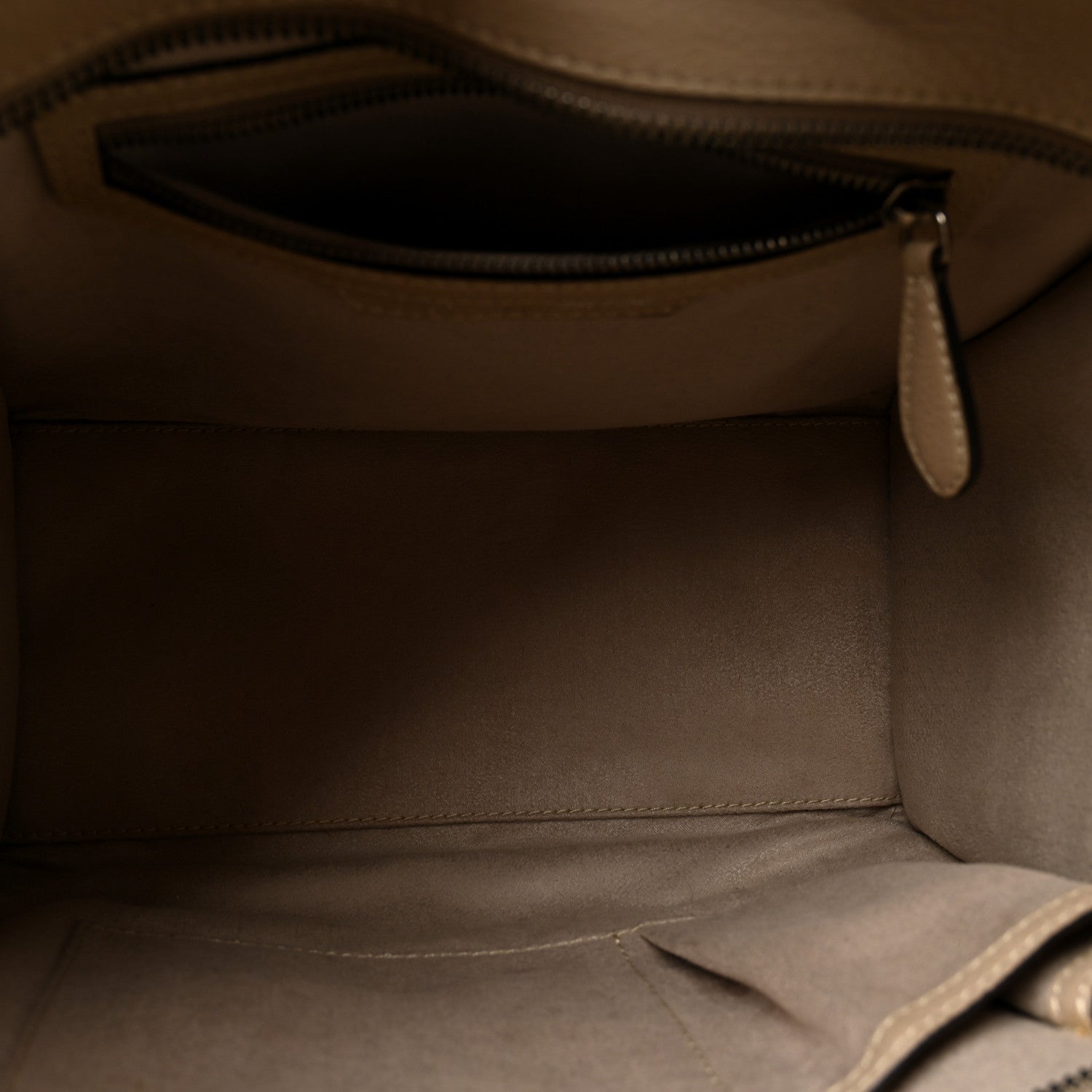Drummed Calfskin Micro Luggage Dune