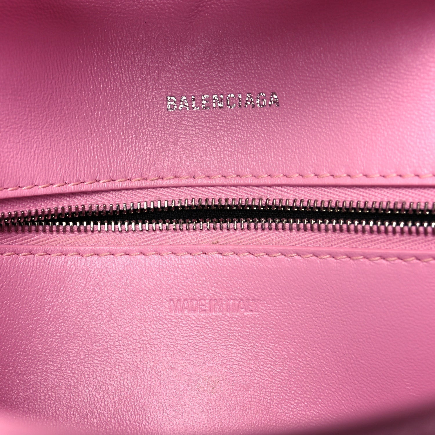 Semi Shiny Smooth Calfskin Small Downtown Shoulder Bag Candy Pink