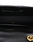 Lambskin Chevron Quilted Small Loulou Black