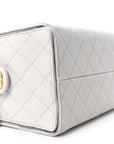 Caviar Quilted Medium CHNL 25 Handbag Light Gray