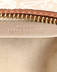 Jacquard Anagram Calfskin Small Cubi Bag Ecru Tan