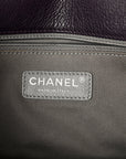Calfskin Crystal Embossed Medium Boy Flap Plum