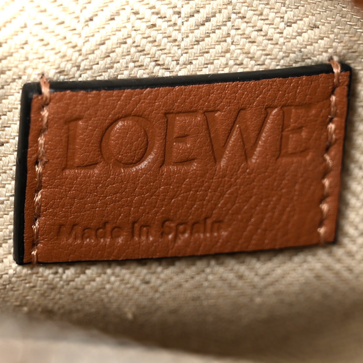 Calfskin Small Puzzle Edge Bag Tan