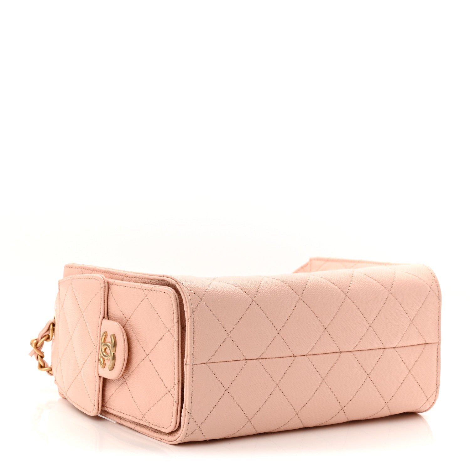 Caviar Quilted Mini CHNL 25 Handbag Light Pink
