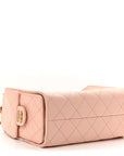 Caviar Quilted Mini CHNL 25 Handbag Light Pink