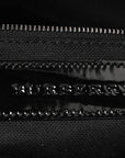 Patent Check Embossed Small Bilmore Tote Black