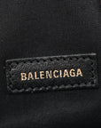 Shiny Supple Calfskin Logo Crocodile Embossed Cloud Coin Purse Black White