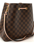 Damier Ebene Neonoe MM Venus Pink