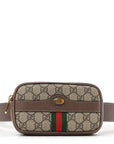 GG Supreme Monogram Ophidia Belted iPhone Case 85 34 Dark Brown