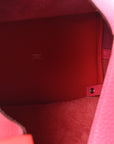Taurillon Clemence Casaque Picotin Lock 22 MM Rose Extreme Rose Mexico Rouge De Coeur