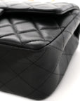 Lambskin Quilted Mini Rectangular Flap Black