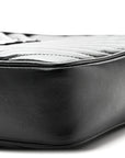 Calfskin Matelasse Monogram Monochrome Lou Camera Bag Black
